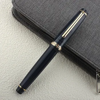 Перьевая ручка Jinhao 82 прозрачности, акриловые чернила, золотистый наконечник EF / F Elegante, Офисные Школьные принадлежности, ручка для письма