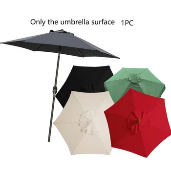 Ткань для зонтика из полиэстера, ткань для замены поверхности зонта во внутреннем дворике, Непромокаемая ткань для солнцезащитного крема, 6 ребер