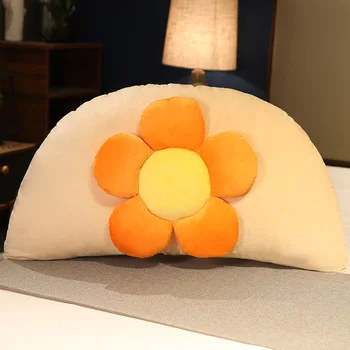 Стереоскопическая Прикроватная подушка с цветочным принтом, мягкая, Утолщающая, усиливающая поясничную поддержку, Подушка для кресла-кровати, которую можно стирать