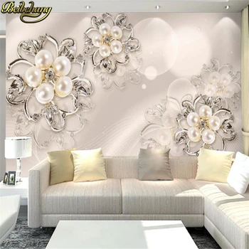 Ювелирные изделия beibehang на заказ белые цветы фотообои обои для прихожей в гостиную Фон 3D Обои украшение дома