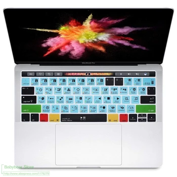 Крышка клавиатуры Силиконовая Клавиатура Davinci Resolve Hot Key Shortcut Для Macbook Pro 13