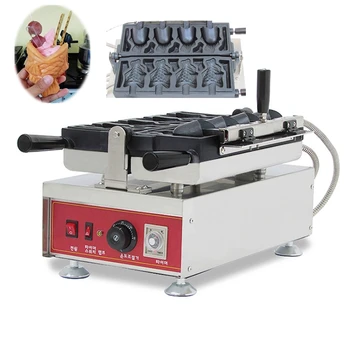 110*80*52 мм рыба вафельный рожок делая машину флип taiyaki чайник кастрюля электрическая машина для приготовления мороженого taiyaki