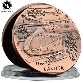Американский Легкий Вертолет UH-72 Lakota Памятная Монета Металлические Военные Поделки Предметы Коллекционирования Вызовная Монета Подарок