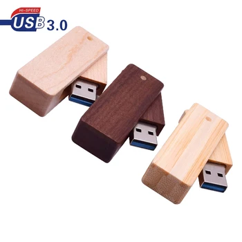 Бамбуковый USB 3.0 пользовательский логотип Ореховый деревянный портативный usb флэш-накопитель 4GB 8GB 16G 32GB 64GB Memory stick U disk фотографии подарков