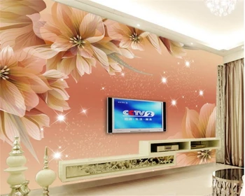 beibehang papel de parede Мода украшение интерьера дома обои цветы мечты цветы фон телевизора стена 3D обои