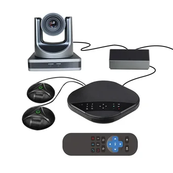 Решение для веб-видео и аудиоконференций по USB Skype, 12-кратный зум, Сетевая PTZ-камера USB 3.0 с микрофоном расширения, Акустическая система
