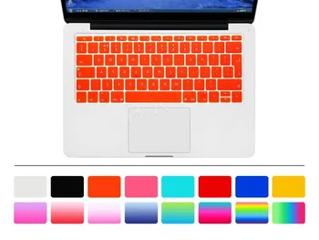 2017 Европейская Раскладка Английская Защитная Клавиатура Cover Skin для Новейшего MacBook Pro 13 Дюймов A1708 Без Сенсорной Панели Выпущен в октябре 2016 года