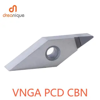 1 шт. Алмазная вставка VNGA PCD, вставка CBN, резец для токарного станка с ЧПУ, сменные твердосплавные пластины, токарные инструменты VNGA 16