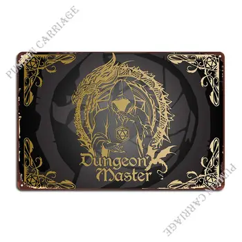 Металлическая табличка Dungeon Master Screen Дизайн бара Классические клубные таблички Жестяная вывеска Плакат