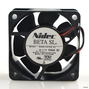 Для Nidec BEAT SL D06A-24TS8 01 DC24V 0.15A 60x60x25 мм 2 провода 3Pin Двойной Шаровой Вентилятор охлаждения