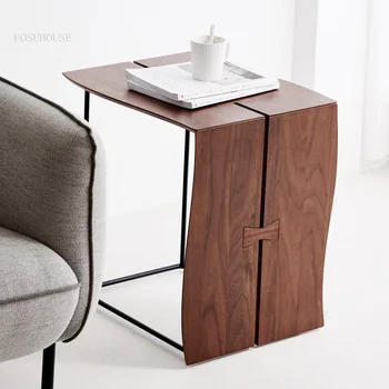 Простой современный диван для небольшой квартиры, приставные столики, мебель для дома в скандинавском стиле, журнальный столик для спальни, угловой стол для офиса в общежитии