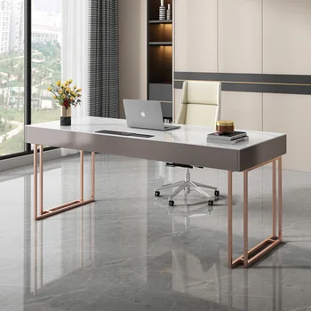 Легкий стол из шифера класса люкс, современный домашний компьютерный стол, простой, высококачественный, яркий рабочий стол