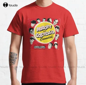 Классическая футболка Abbott And Costello Comedies, походные рубашки, женские футболки на заказ для подростков, унисекс, футболка с цифровой печатью Xs-5Xl