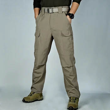 Тактические брюки, мужские весенне-летние комбинезоны, Брюки с несколькими карманами, Износостойкие повседневные мужские длинные брюки на открытом воздухе