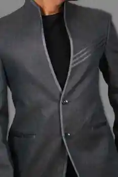 Новое поступление мужская мода terno masculino дизайн мужской блейзер свадебный жених индийское платье на заказ куртка костюм homme (одна куртка)