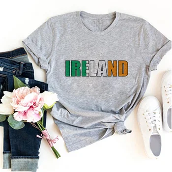 ирландская футболка женская забавная футболка женская манга уличная одежда графическая одежда