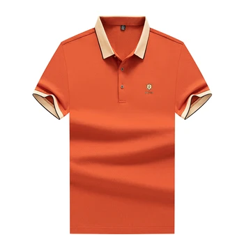 Летние мужские рубашки поло 2023 с вышивкой, однотонные мужские рубашки поло с коротким рукавом, новый бренд Social Polos Для мужчин