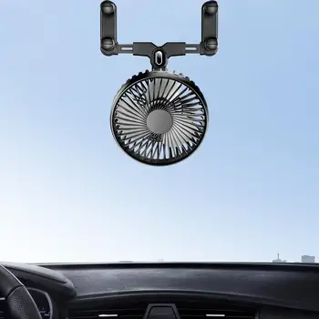 Автомобильный вентилятор Портативный с возможностью поворота на 360 градусов Автомобильный Для поддержания свежести воздуха в автомобиле и расходных материалах для грузовиков Электрический автомобильный вентилятор