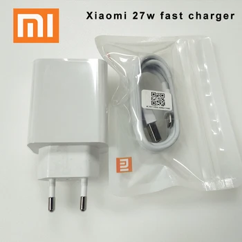 Xiaomi MI9 27 Вт ЕС Быстрое зарядное устройство QC 4.0 адаптер турбонаддува usb type c кабель для Xiaomi mi 11 10 9 11 10t 9t Redmi note 10 8 pro