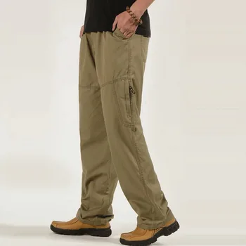 мужские Хлопчатобумажные брюки-карго, мужские спортивные брюки 2023, брендовые свободные Прямые Рабочие брюки в стиле милитари, Спортивные брюки для бега трусцой, плюс 6XL