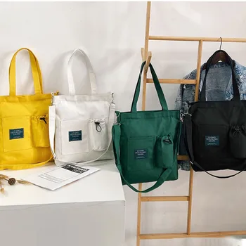 Женская холщовая сумка, новая дизайнерская сумка на молнии, женская многоразовая сумка для покупок большой емкости, женские сумки для покупок из эко-ткани
